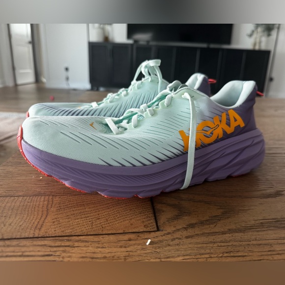 Hoka One Rincon 3 Blue Glass Chalk Violet Running (1119396 BGCV) W11 or M 9.5 - Picture 4 of 11